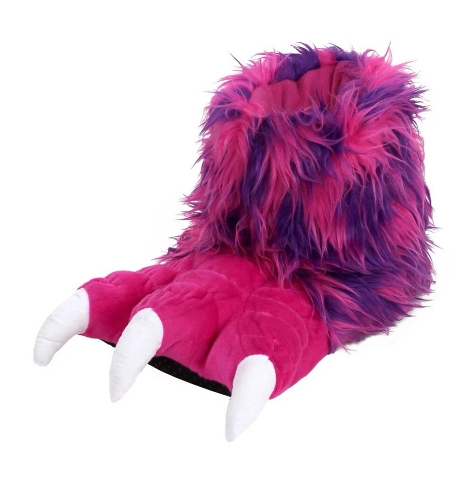 Pink Monster Claw Slippers - Animal Paw House Shoes for Men & Women Size XL￼ - Image 3 of 4