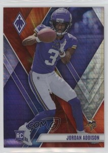 2023 Panini Phoenix Rookies Fire Burst /340 Jordan Addison #109 Rookie RC