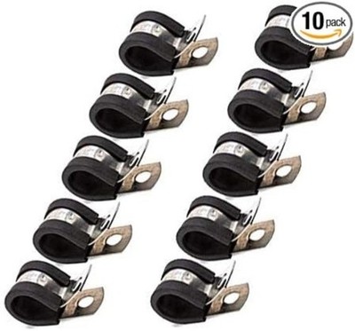 1/2 Fuel Line Tubing Mounting Clamps 304 Stainless Steel Cable Clamp Size: 1/2