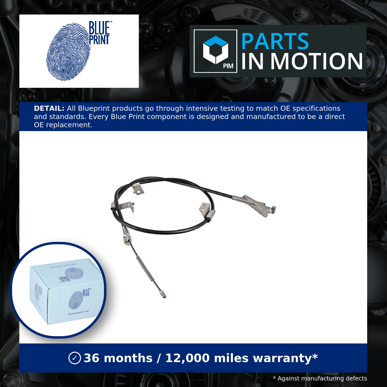 Handbrake Cable fits NISSAN ALMERA MK2 1.5D Rear Right 03 to 06 K9K722 Quality