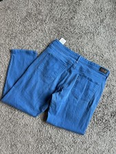 Levis Mid Rise Skinny Bright Blue Jeans Women Marked Size 16 With 33” Waist