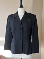 Joselli Suits Inc. Vintage 1940s Black Wool Tailored Jacket
