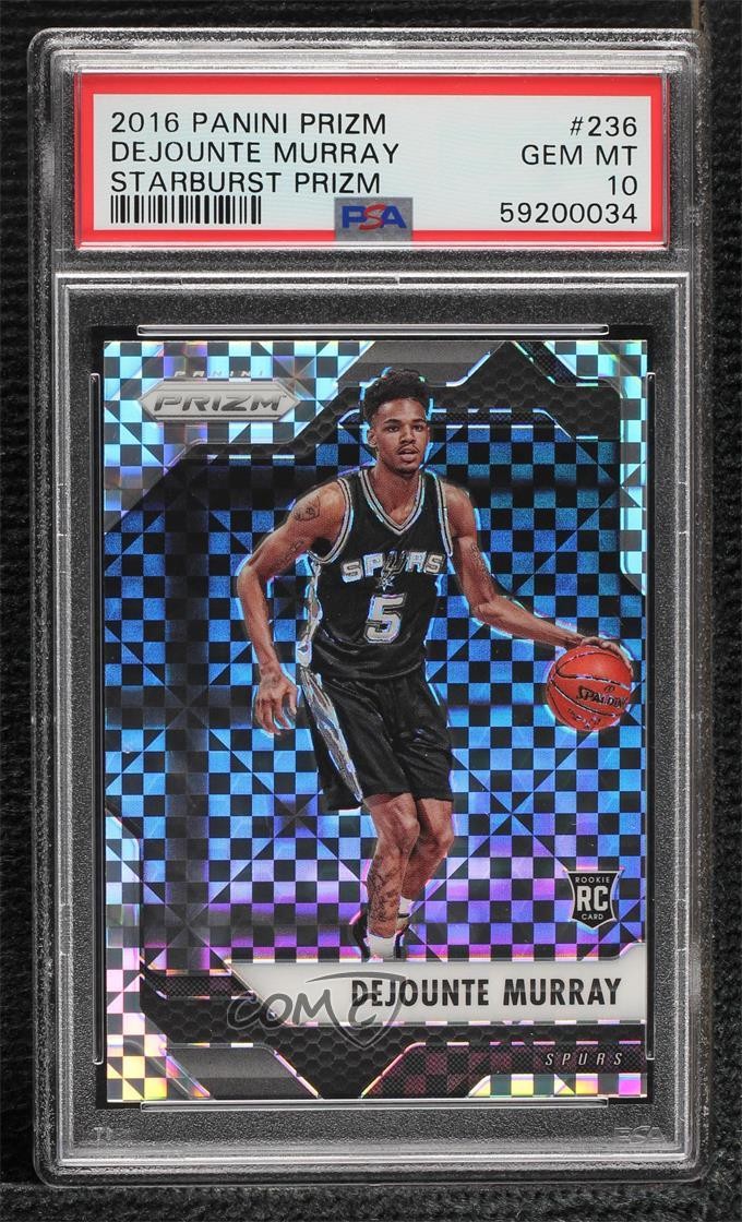 2016-17 Panini Prizm Retail Starburst Dejounte Murray #236 PSA 10 GEM MT 1q7