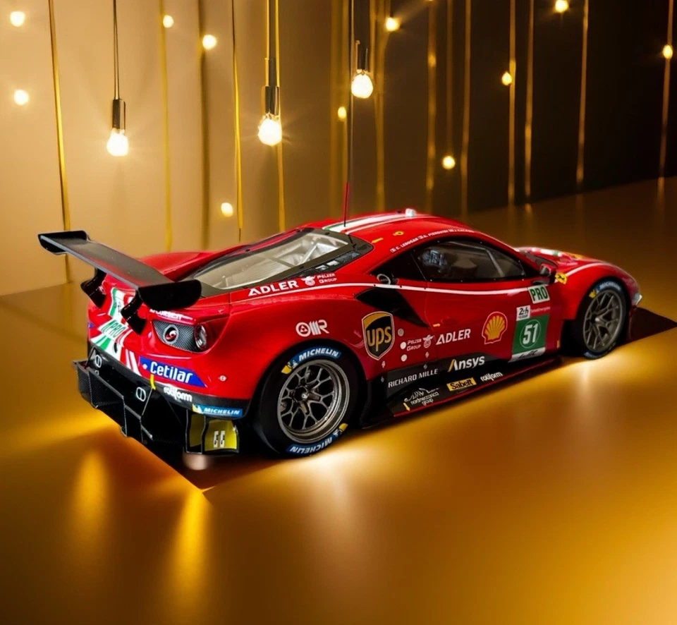 1:18 BBR FERRARI 488 GTE LEMANS 2021 TEAM AF CORSE #51 No MR D&G AMALGAM 183/248 - Image 2 of 4