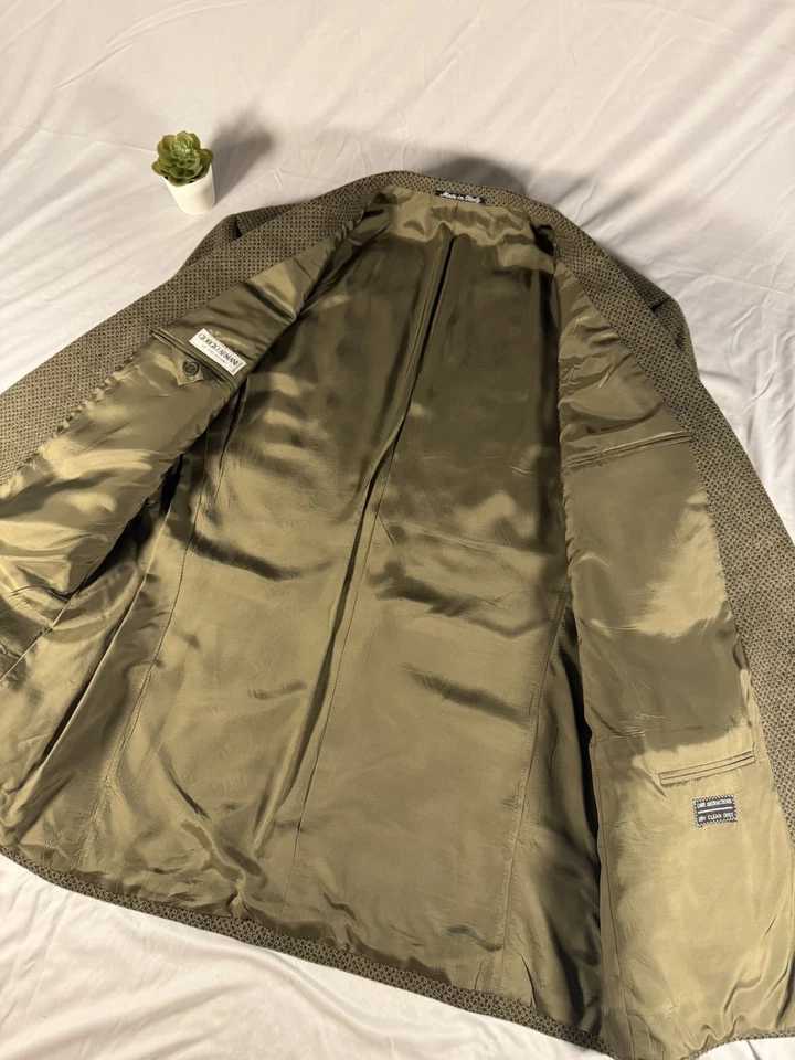 Blazer Abrigo Deportivo de Lana Giorgio Armani Le Collezioni Tweed Talla 44R Foto 3 de 4