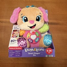 Fisher-Price Laugh  Learn Smart Stages Sis Toy Plush Puppy DOG Musical NEW NIB