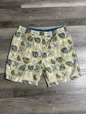 FUBU Leaf Tribal Pattern Swimming Trunks Swim Shorts Surfer Summer - Men  s XL