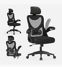 Ergonomic High Back Mesh Office Chair with Headrest Lumbar Support Black