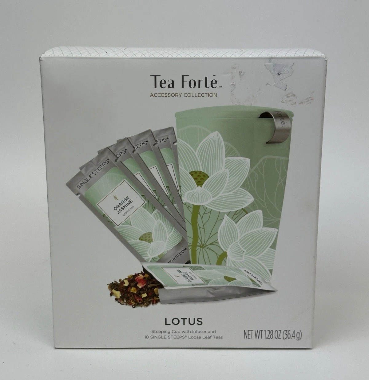 🍵 NEW Tea Forté Lotus Steeping Cup w/ Infuser & 10 Organic Teas NIB
Opens in a new window or tab