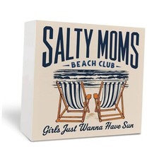 Beach Summer Wooden Signs - Nautical Coastal Beachy Desk Decor, Summer Gifts,