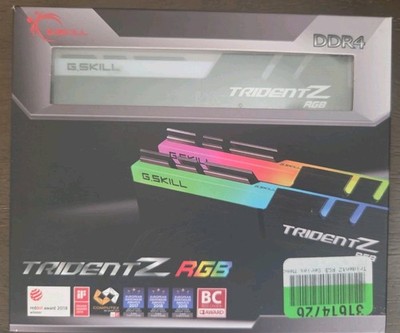 G. Skill Trident Z RGB 32GB (2x16GB) DDR4-3600 CL16 Memory F4-3600C16D-32GTZRC 