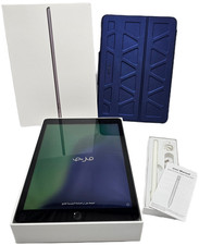 Apple iPad 7th Gen 10.2" A2197 128GB Space Gray Case Pencil MW772LL/A Bundle