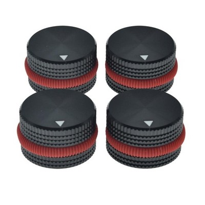 4-Pack 25 * 15.5mm Set Screw Style Aluminium Potentiometer Knobs 1/4'' Univers...