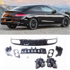 Für Benz C-Klasse W205 AMG Coupé 2015-2021 C43 Style Heckstoßstange Diffusor