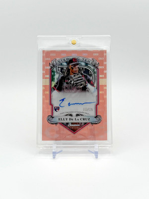 2024 Bowman Sterling Tek Elly De La Cruz RC Rookie Rose Gold Auto /15 Reds SSP