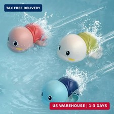 Baby Bath Toys, Wind up Swimming Turtle Toys for Toddlers, Floating Water Bathtu
