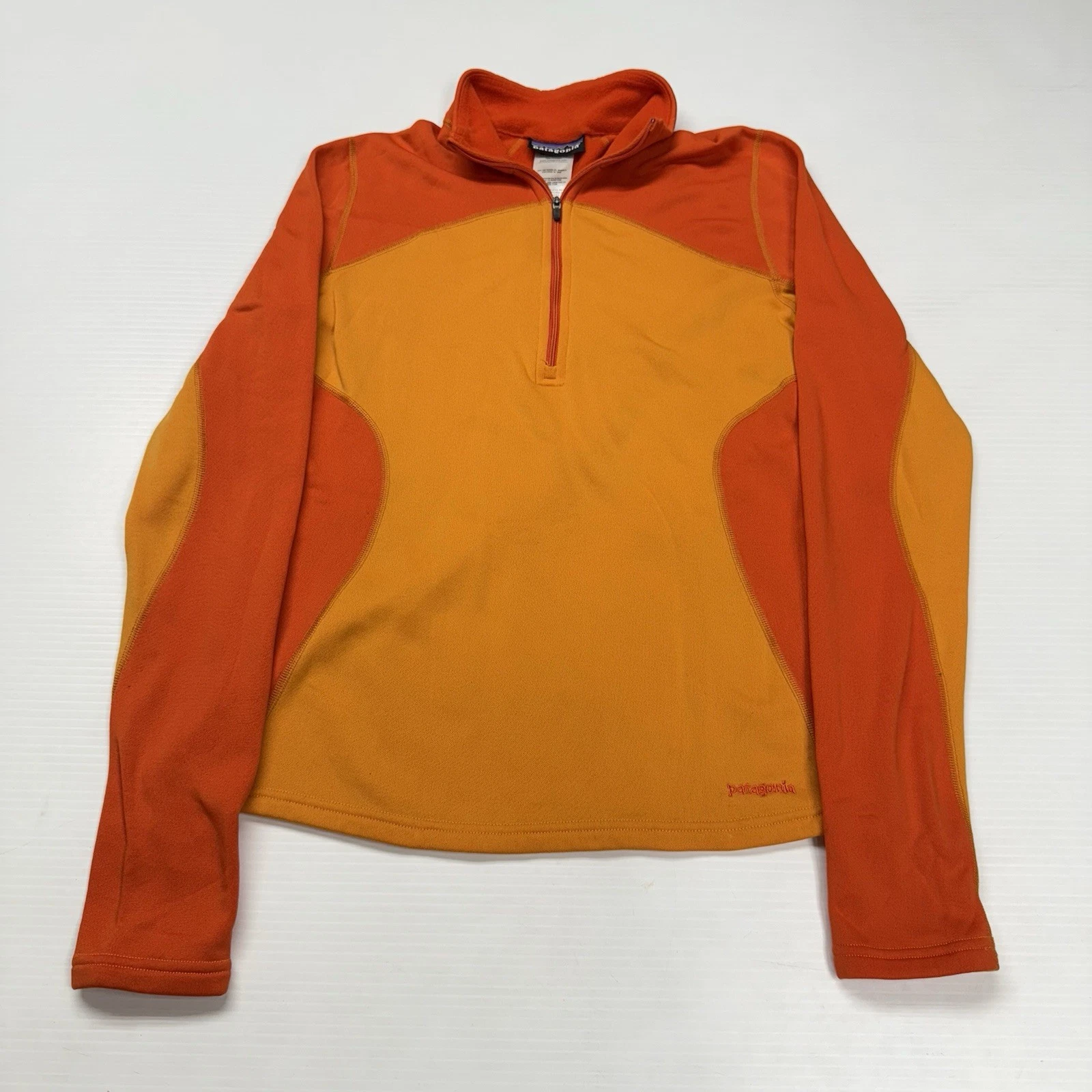 Patagonia 1/4 Zip Base Layer Womens Fleece Pullover Sweater S Orange Hiking
Opens in a new window or