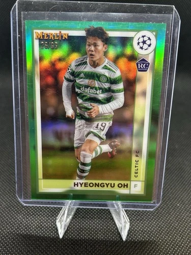 2022-23 Topps Merlin Chrome - Hyeongyu Oh 54/99 - Green Celtic FC Rookie #36