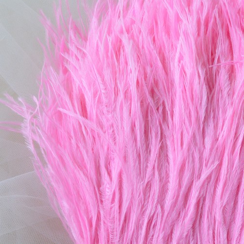 Quality Ostrich Feather Fringe Trim For Millinery Hat Craft Dress 36 Colours 1 M - Picture 21 of 100