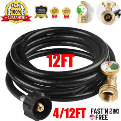 #ad 12 4FT Replacement Extension Hose Liquid Propane Natural Gas Hose Extender US $24.99