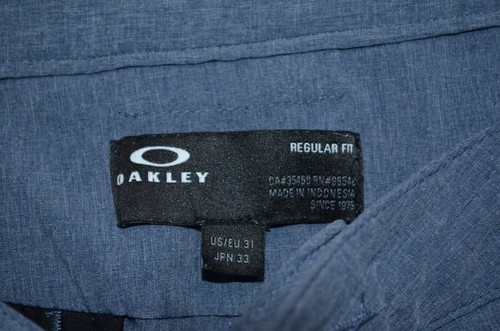 Oakley Take Pro Shorts 2.0 Blue Performance Mens Size 31 Golf 10" - Picture 3 of 10