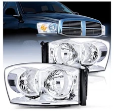 Nilight 2006 2007 2008 2009 Dodge Ram Headlight Assembly 2 Pack Left & Right