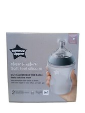 tommee tippee Baby Bottles - Closer to Nature Soft Feel Silicone - 2 pack