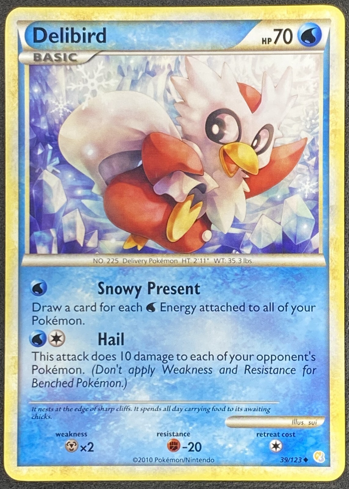 Pokémon Delibird 39/123 HS HeartGold & SoulSilver LP