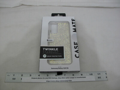 (1) NEW Case-Mate Twinkle Stardust Phone Case for Samsung Galaxy S20 5G