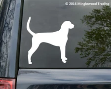 Foxhound Vinyl Decal | Dog Hound American English | Die Cut Sticker