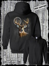 Whitetail Deer Wilderness Hoodie / Sweatshirt Nature Hunting Dad Gift