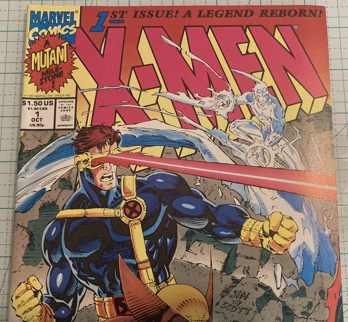 X-Men #1 High Grade NM Classic Jim Lee Cover 1991 Marvel Comics | eBay