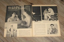 Pat Patterson original TWO magazine clippings pages PHOTO article