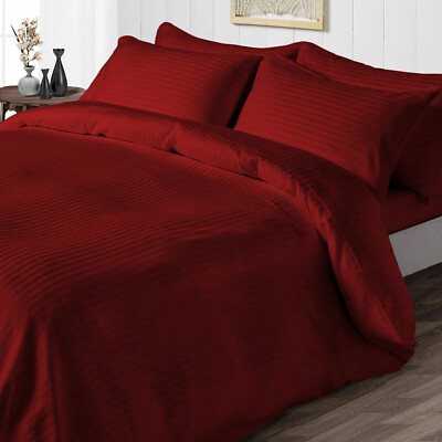 Egyptian Cotton 1000-1200 TC Select Duvet Collection Stripes US Olympic Queen