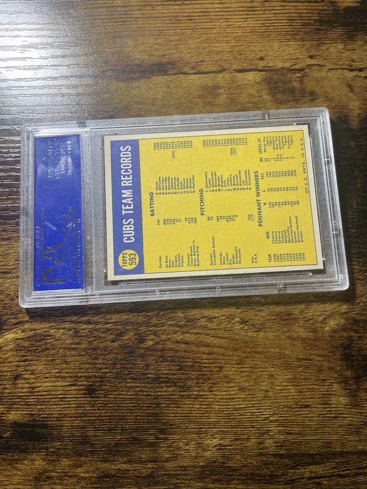 1970-topps-chicago-cubs-team-card-593-psa-8-ebay