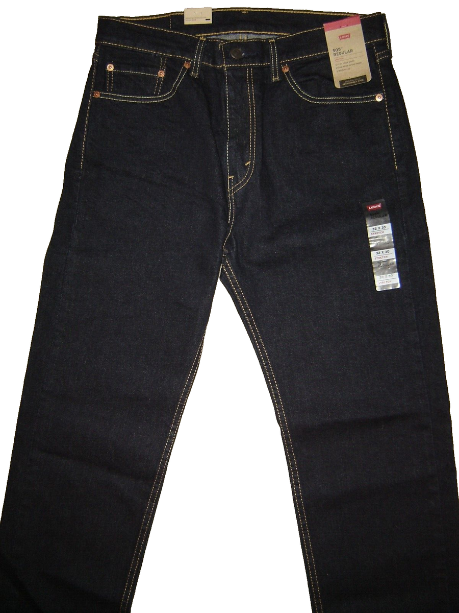 ※S　Levi's 00505-3032 W29/L32 NWT Levi's 505 jeans 32 x 30 Regular Fit Straight Leg R$80