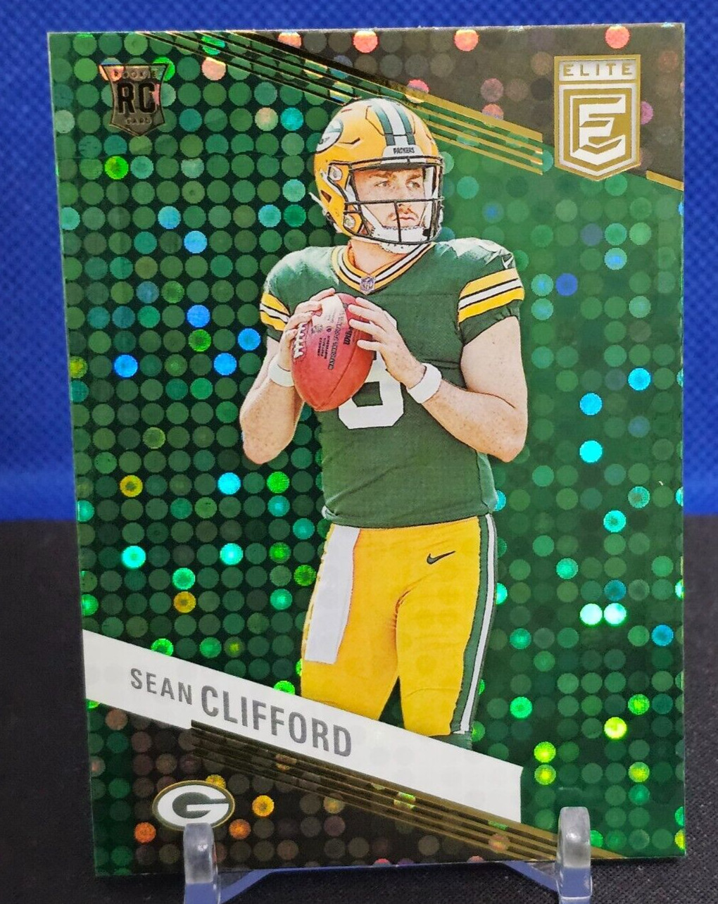 SEAN CLIFFORD 2023 PANINI DONRUSS ELITE GREEN DISCO RC #81 GREEN BAY PACKERS