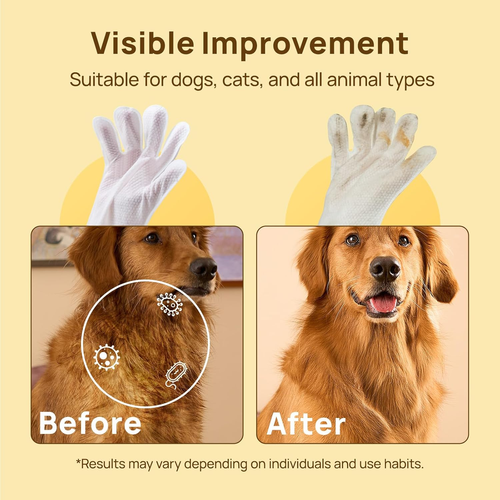 Cleaning Deodorizing Bathing Wipes for Dogs & Cats, Hypoallergenic Dog Cleaning - Picture 4 of 12