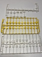 Lot of 54 HO Gauge New Road Train Railroad Signs on Sprues for Train Layouts