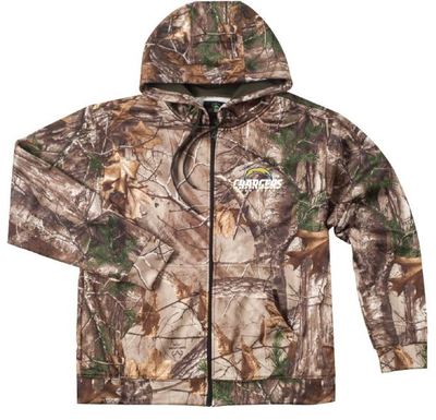 NEW NFL Med 4XL 5XL RealTree San Diego Chargers Mens Zip