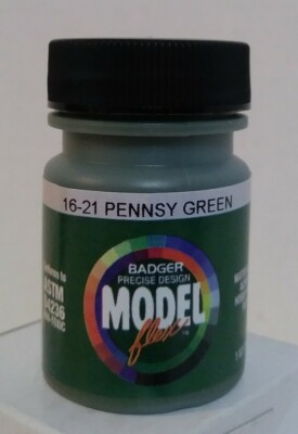 Badger Modelflex acrylic paint 16-21, Pennsy Green