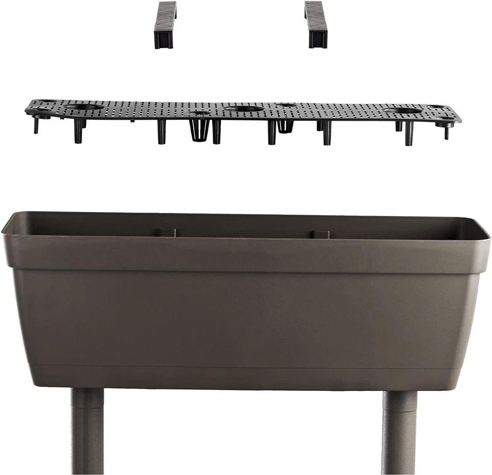 FIORIERA Balconetta Verticale Kit 3 Vasi ORTO Componibile 50x17x100 Cm FIORI - Immagine 4 di 4