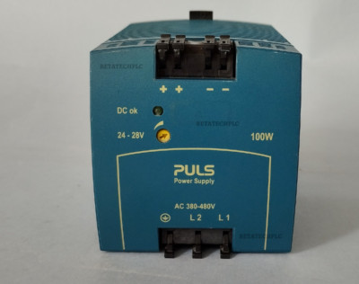ML100.200 PULS rail power supplies for 3-phase system 380-480V,0.6A,50-60Hz,100W