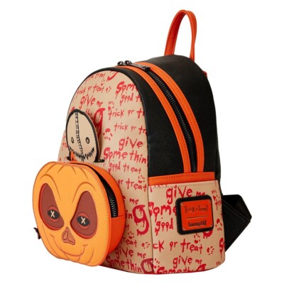 Loungefly- Trick \'r Treat Sam Pumpkin Mini Amazon.com: Loungefly Trick or Treat Sam Mini Backpack  main image 4