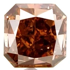 NATURAL DIAMOND 0.63ct FANTASTIC DAZZLING COGNAC REDDISH PERFECT DIAMOND CUT