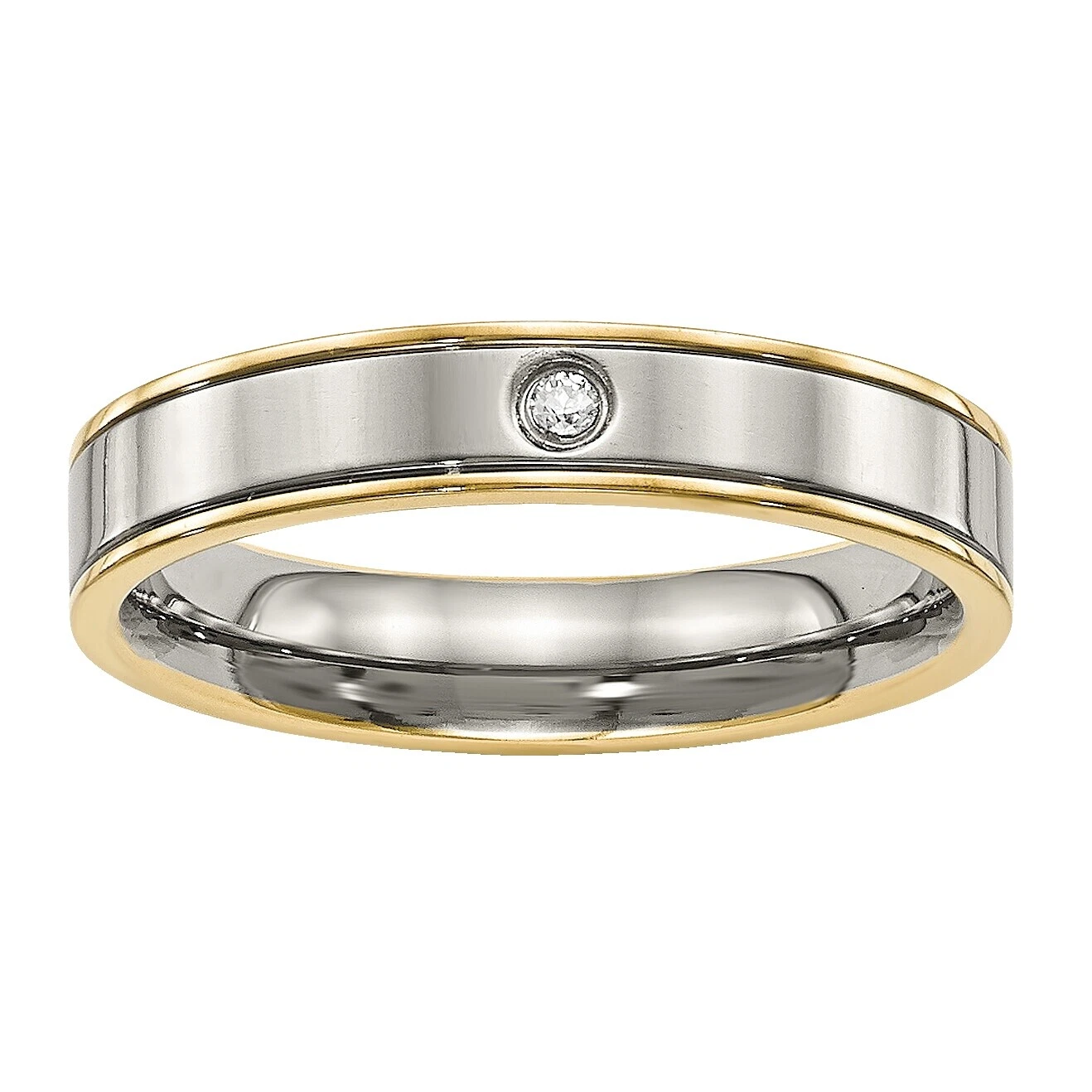 Titanium Plated Band Fashion Rings