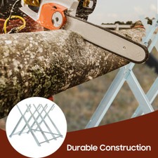 Metal Chainsaw Log Cutting Bench Stand Saw Horse Wood Log Holder