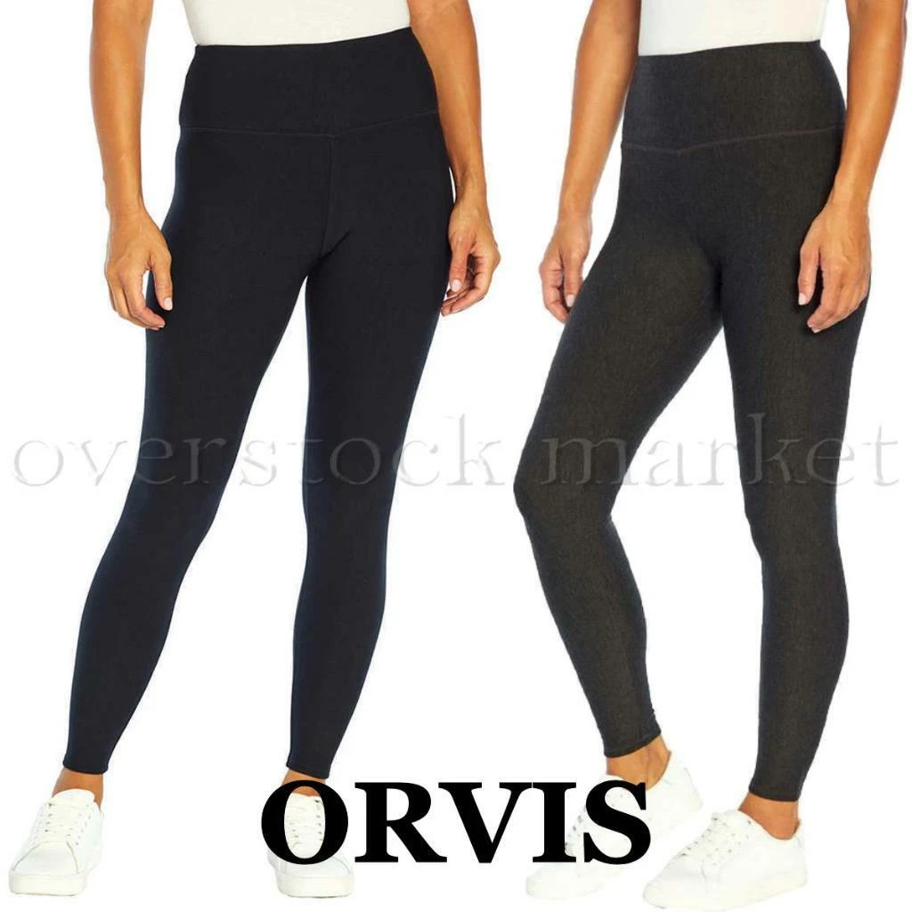 NEW! WOMENS ORVIS COZY FLEECE LINED LEGGING! HIGH RISE & WIDE