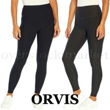 NEW WOMENS ORVIS COZY FLEECE LINED LEGGING HIGH RISE WIDE WAISTBAND VARIETY