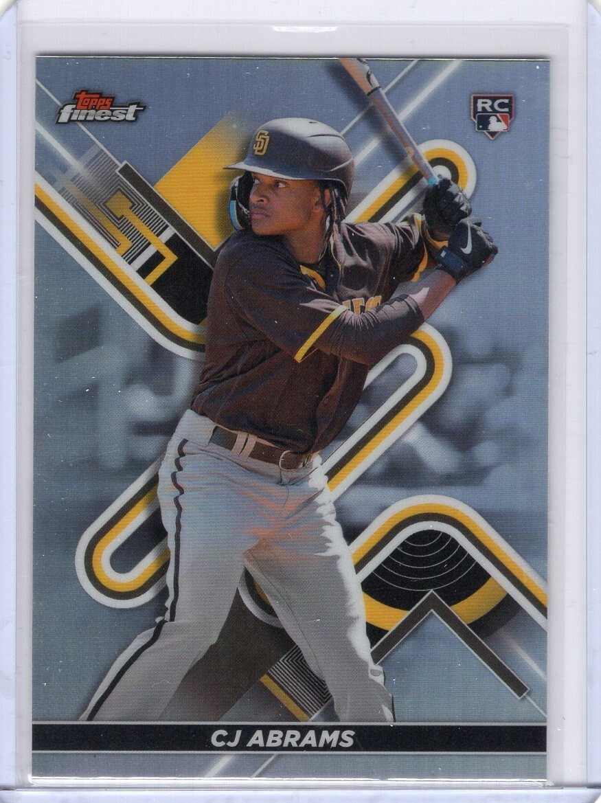 2022 Topps Finest Refractor CJ Abrams San Diego Padres #39 Rookie Rc